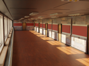 Corridor Hallway 3Dモデル