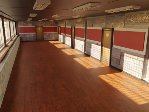Corridor Hallway 3Dモデル