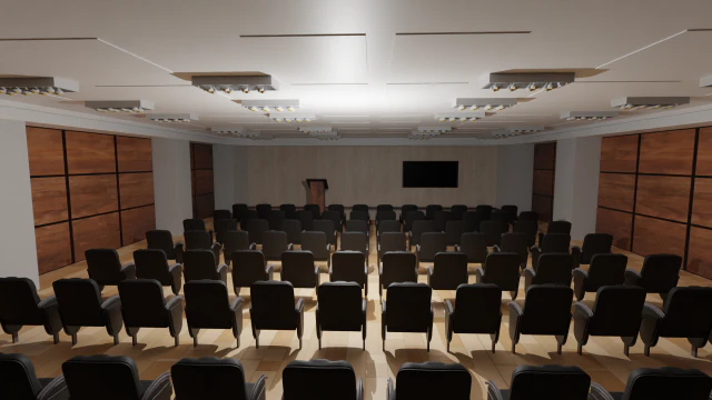 Salle de presse Modèle 3D .c4d .max .obj .3ds .fbx .stl .blend 