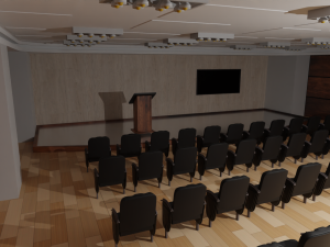 Briefing Press Room 3D 模型