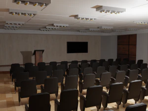 Salle de presse Modèle 3D