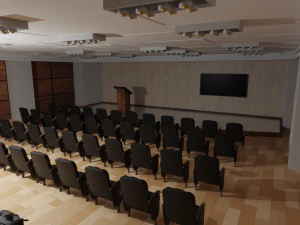 Salle de presse Modèle 3D