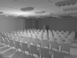 Briefing Press Room No Material 3D Model