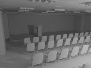 Briefing Press Room No Material 3D 模型