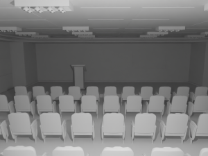 Briefing Press Room No Material 3D 模型
