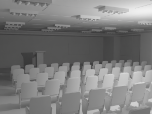Briefing Press Room No Material 3D 模型