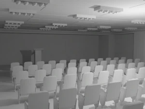 Briefing Press Room No Material 3D Model