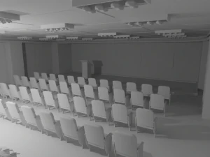 Briefing Press Room No Material 3D Model