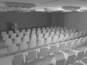 Briefing Press Room No Material 3D Model