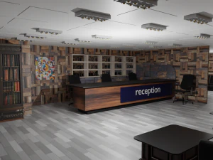 Receptie interieur 3D Model