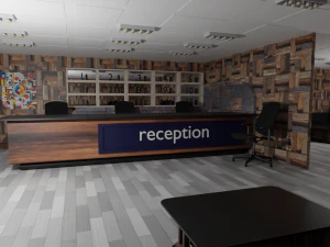 Reception Interior 3D Model