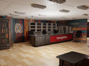 Reception Interior 3D Model