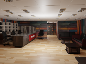 Reception Interior Model 3D