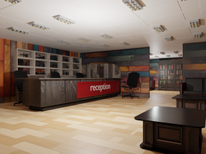 Reception Interior Model 3D