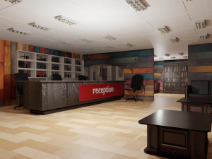 Reception Interior 3D Model