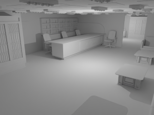 Reception Interior No Material 3D 모델