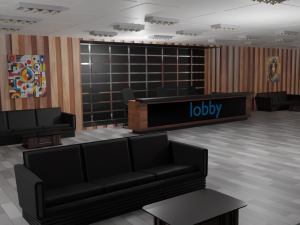 Lobby Interior Modelo 3D