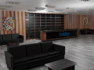Lobby Interior 3D Model