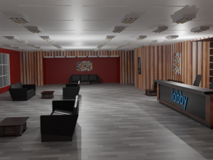 Lobby Interior Modelo 3D