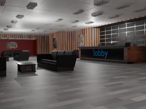 Lobby Interior 3D Model