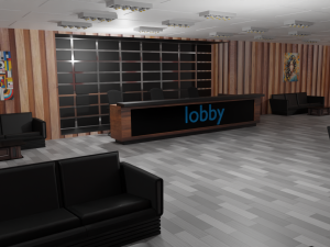Lobby Interior Modelo 3D