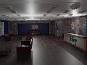 Lobby Interior 3D Model