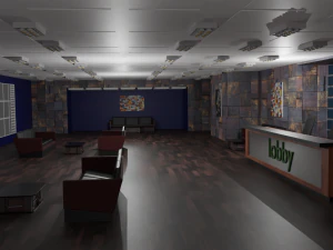 Интерьер вестибюля 3D Модель