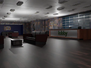 Интерьер вестибюля 3D Модель