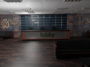 Интерьер вестибюля 3D Модель