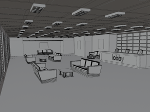 Lobby Interior 3D Model