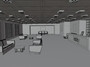 Lobby Interior 3D Model