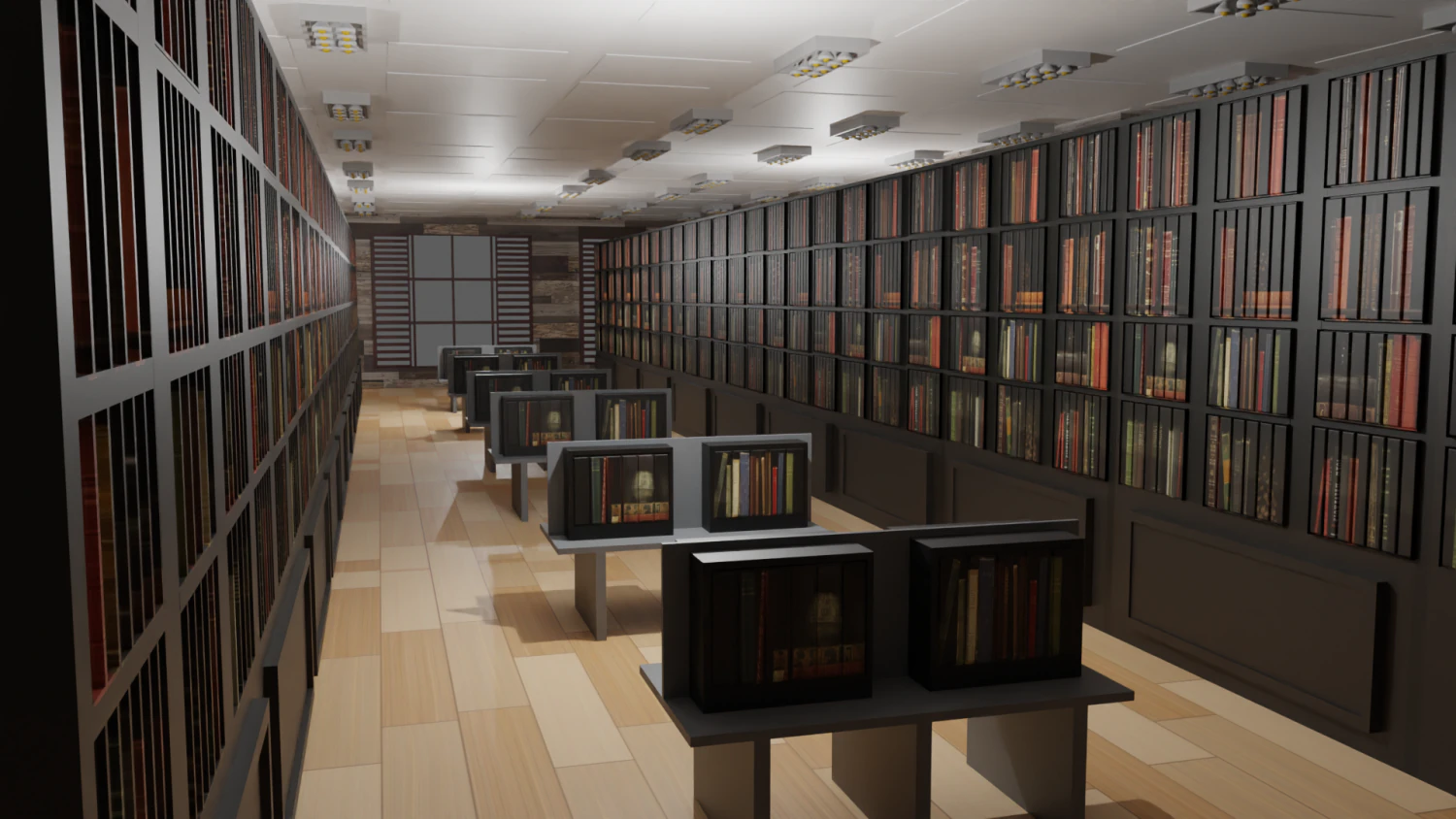 Book Store 3D Model .c4d .max .obj .3ds .fbx .stl .blend 