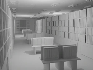 Book Store No Material 3D Model