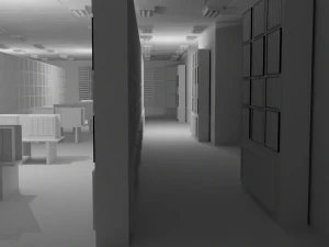 Book Store No Material 3D Model