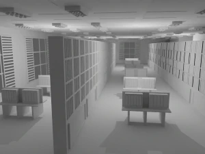 Book Store No Material 3D Model