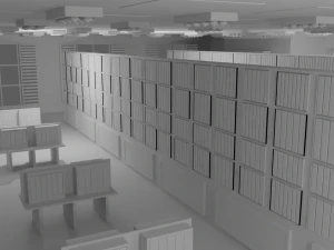 Book Store No Material 3D Model