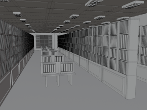 Book Store No Material 3D मॉडल