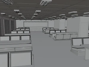 Fast food interior 3D Model