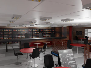 Interior do bar Modelo 3D