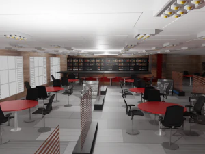 Interior do bar Modelo 3D