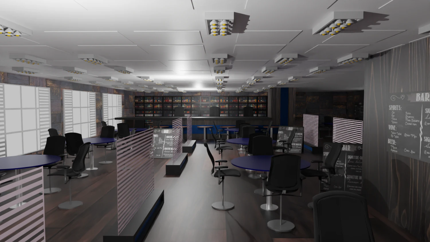 Bar-Interieur 3D Modell .c4d .max .obj .3ds .fbx .stl .blend 