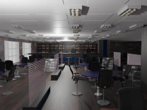 バーの内装 3Dモデル