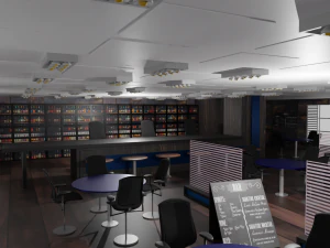 Bar-Interieur 3D Modell