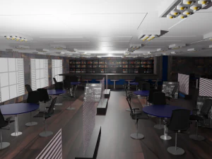 Bar-Interieur 3D Modell