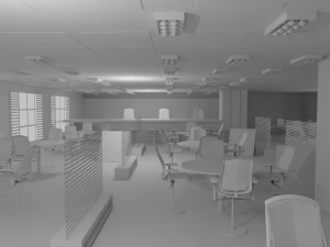Bar Interior No Material 3D 模型