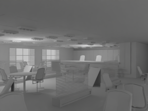 Bar Interior No Material 3D 模型