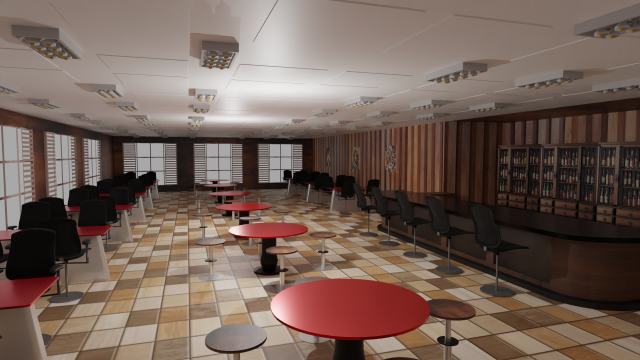 Tavern Interior 3D Model .c4d .max .obj .3ds .fbx .stl .blend 