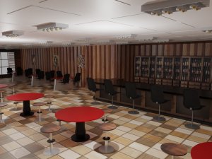 Tavern Interior 3D Model