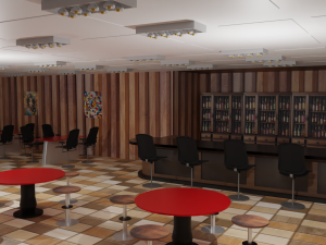 Tavern Interior 3D Model