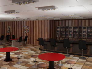 Tavern Interior 3D Model
